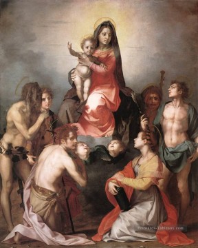  art - Madone dans la gloire et les saints renaissance maniérisme Andrea del Sarto